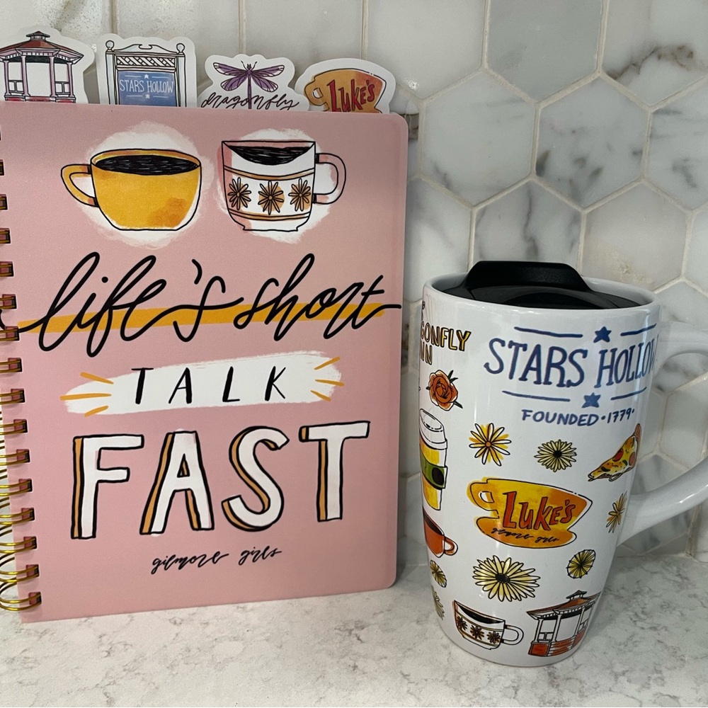 Gilmore Girls Tabbed Notebook and Coffee Travel Mug Set
